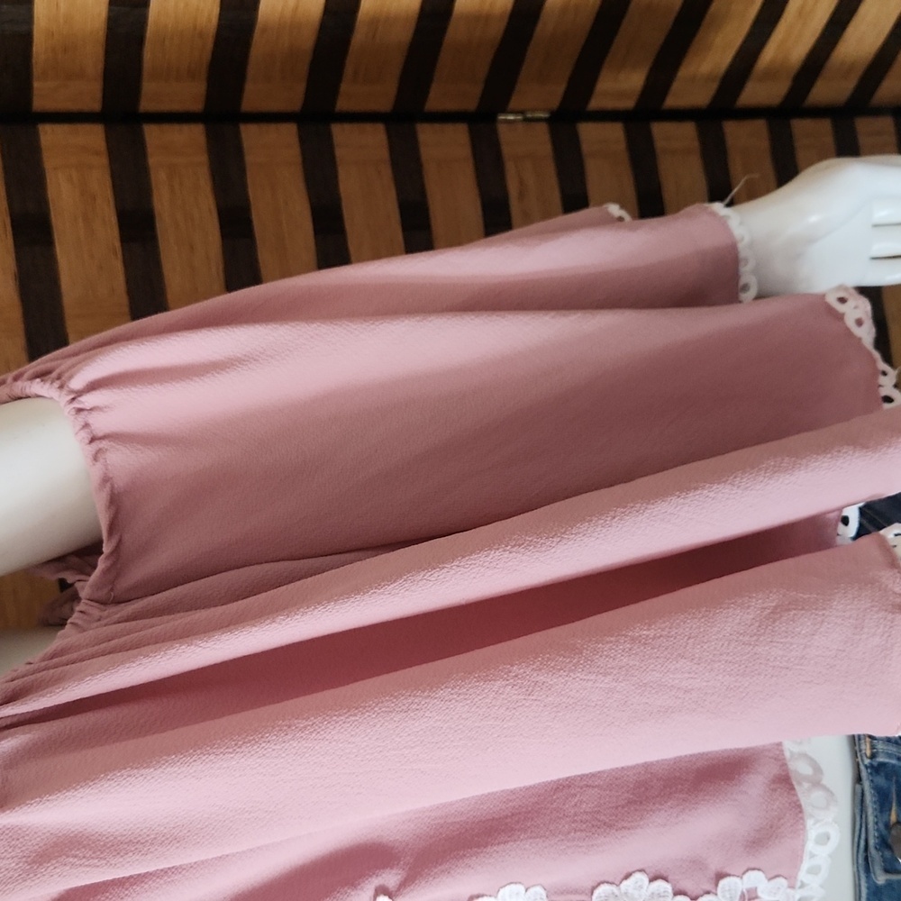 Pink off shoulder choker top - Picture 6 of 9